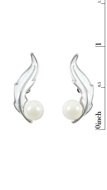 Picture of Durable Enamel Platinum Plated Earrings