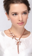 Picture of Delicate European Rose Gold Plated 2 Pieces Jewelry Sets