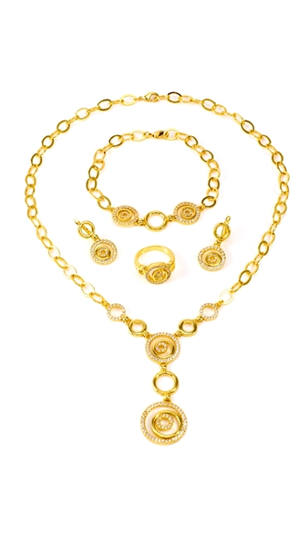 Picture of Cost Effective Hoop Brass 4 Pieces Jewelry Sets