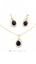 Show details for Original Design Gold Plated Crystal 2 Pieces Jewelry Sets