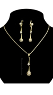 Picture of Touching Gold Plated Drop 2 Pieces Jewelry Sets