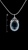Picture of Delicate Curvy Swarovski Element Dark Blue Collar 16 OR 18 Inches