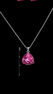 Picture of Elegant Colored Geometric Pink 2 Pieces Jewelry Sets