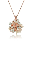 Picture of Well Designed Floral Rose Gold Plated Necklaces & Pendants