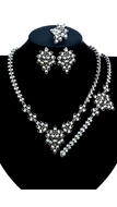 Picture of Flexible Designed Big Platinum Plated 4 Pieces Jewelry Sets