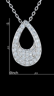 Picture of Trendy Platinum Plated Cubic Zirconia 2 Pieces Jewelry Sets