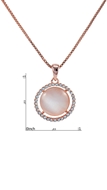 Picture of Fashionable Opal (Imitation) Rose Gold Plated 2 Pieces Jewelry Sets