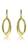Picture of Modern Design Big Rose Gold Plated Drop & Dangle