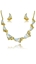 Show details for Excellent Quality  Gold Plated Rhinestone 2 Pieces Jewelry Sets