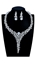 Show details for Newest Platinum Plated Luxury 2 Pieces Jewelry Sets