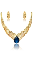 Picture of Unique Dark Blue Dubai Style 2 Pieces Jewelry Sets