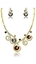 Show details for Beautiful Shaped Zinc-Alloy Glass 2 Pieces Jewelry Sets