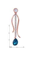 Picture of Efficiency In  Rose Gold Plated Classic Drop & Dangle