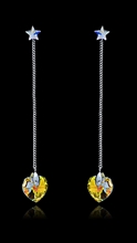 Show details for Well Made Colourful Swarovski Element Drop & Dangle