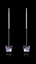 Show details for Cost Worthy Swarovski Element Platinum Plated Drop & Dangle