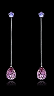 Picture of High Rated Zinc-Alloy Platinum Plated Drop & Dangle