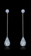 Picture of Cheaper Zinc-Alloy Swarovski Element Drop & Dangle