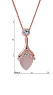 Picture of Cultured Rose Gold Plated Opal (Imitation) 2 Pieces Jewelry Sets