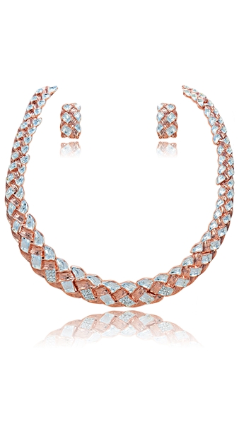 Picture of The Finest Rose Gold Plated Zinc-Alloy 2 Pieces Jewelry Sets
