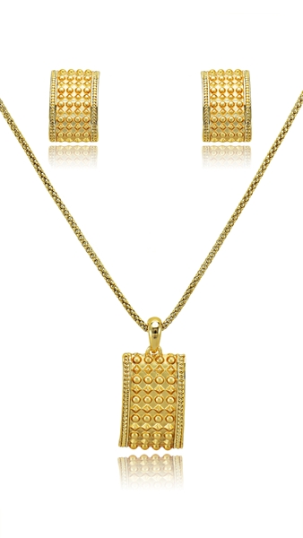 Picture of Popular Design None-Stone Dubai Style 2 Pieces Jewelry Sets