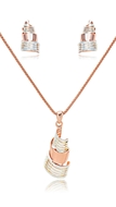 Picture of Pretty Rose Gold Plated Dubai Style 2 Pieces Jewelry Sets