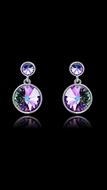 Picture of The Integrity Of  Platinum Plated Colourful Drop & Dangle