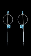 Picture of Individual Design On  Sea Blue Chic Drop & Dangle