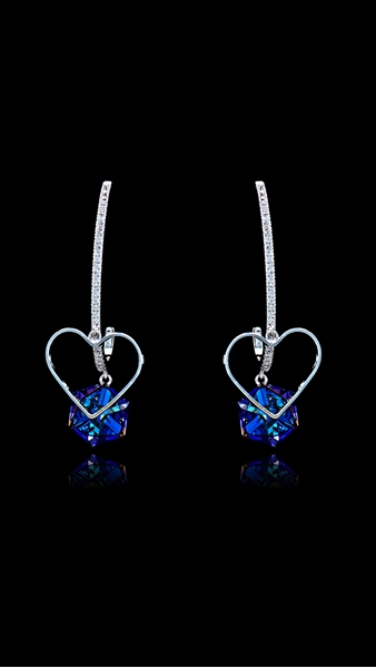 Picture of Hot Selling Single Stone Colourful Drop & Dangle