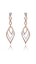Show details for Cute Designed Rose Gold Plated Classic Drop & Dangle