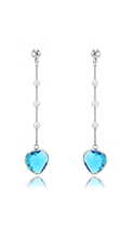 Show details for Popular Heart & Love Zinc-Alloy Drop & Dangle