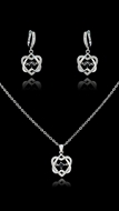 Picture of Skilled  Platinum Plated Luxury 2 Pieces Jewelry Sets