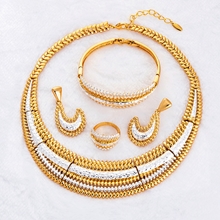 Show details for Elegant Colored Female Big 4 Pieces Jewelry Sets