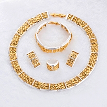 Show details for Magnificent Zinc-Alloy Dubai Style 4 Pieces Jewelry Sets