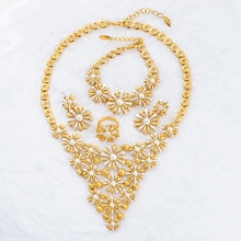 Show details for Sparkling And Fresh Colored African Style Zinc-Alloy 4 Pieces Jewelry Sets