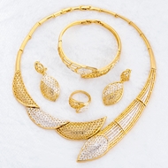 Picture of Innovative And Creative Gold Plated Dubai Style 4 Pieces Jewelry Sets