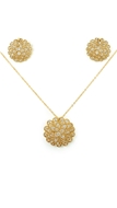 Picture of Low Rate Floral Gold Plated 2 Pieces Jewelry Sets