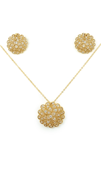 Picture of Low Rate Floral Gold Plated 2 Pieces Jewelry Sets