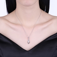 Picture of Fashionable And Modern Platinum Plated Necklaces & Pendants