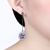 Picture of Well Made Gunmetel Plated Purple Drop & Dangle