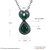 Picture of Beauteous Gunmetel Plated Green Necklaces & Pendants