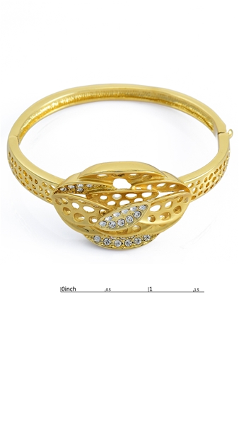 Picture of Enchanting Hollow Out Gold Plated Bangles