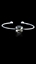 Show details for Modern Single Stone Platinum Plated Bangles