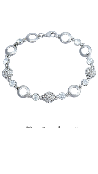 Picture of Charming Platinum Plated Zine-Alloy Bracelets