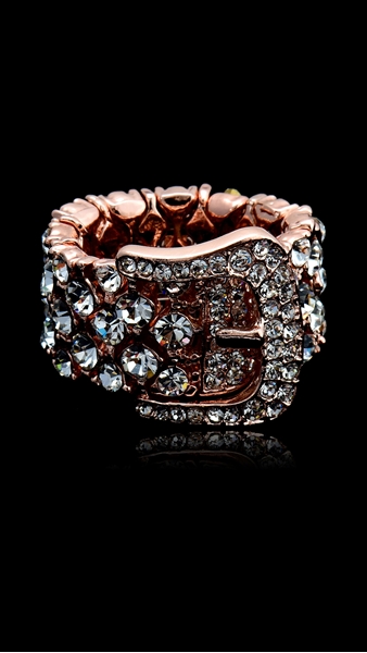 Picture of Romantic  Rose Gold Plated Rhinestone Fashion Rings