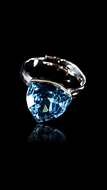 Show details for Superb Quality Single Stone Sea Blue Fashion Rings