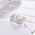 Picture of Delicate Platinum Plated Fashion Rings