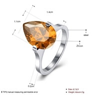 Picture of The Most Serviceable Platinum Plated Stainless Steel Fashion Rings