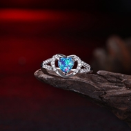 Picture of New Arrival Blue Platinum Plated Fashion Rings