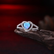 Picture of Cultured Blue Platinum Plated Fashion Rings