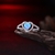 Picture of Cultured Blue Platinum Plated Fashion Rings